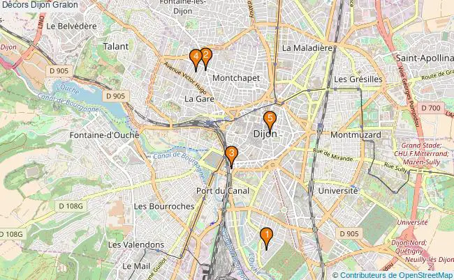 plan Décors Dijon Associations Décors Dijon : 6 associations