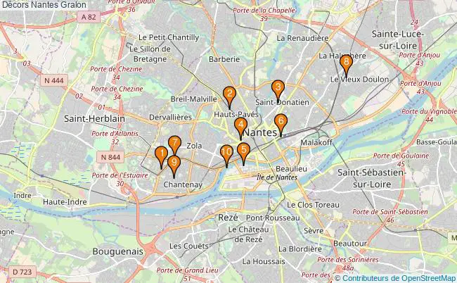 plan Décors Nantes Associations Décors Nantes : 14 associations
