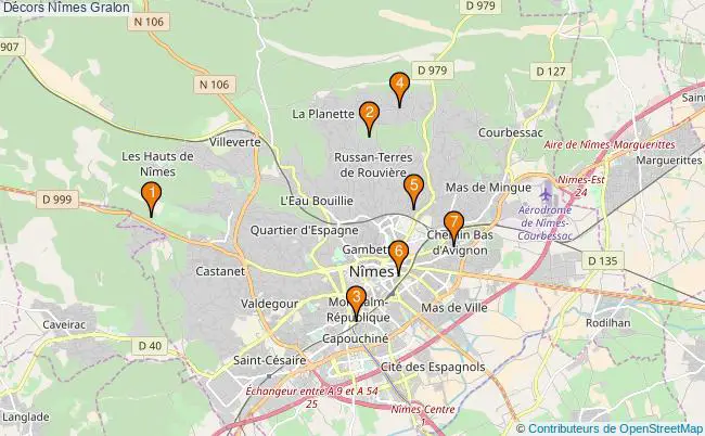 plan Décors Nîmes Associations Décors Nîmes : 7 associations