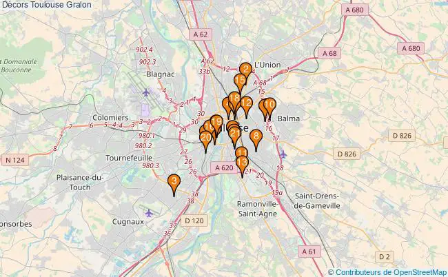 plan Décors Toulouse Associations Décors Toulouse : 23 associations