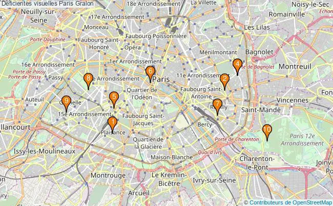 plan Déficientes visuelles Paris Associations déficientes visuelles Paris : 14 associations