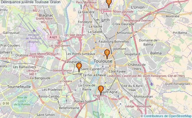 plan Délinquance juvénile Toulouse Associations délinquance juvénile Toulouse : 5 associations