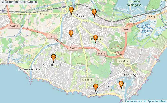 plan Département Agde Associations département Agde : 8 associations