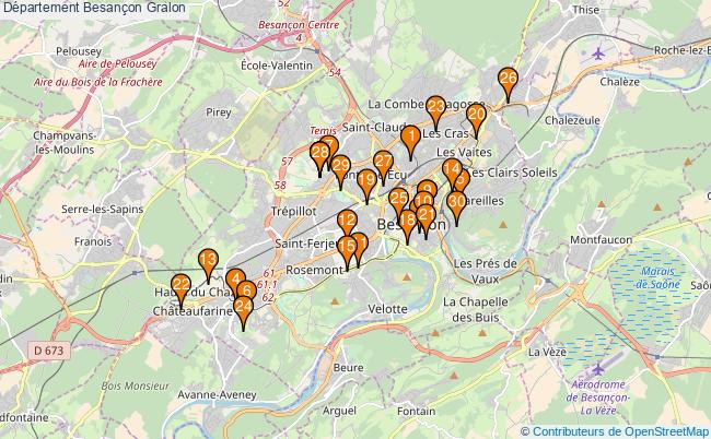 plan Département Besançon Associations département Besançon : 75 associations