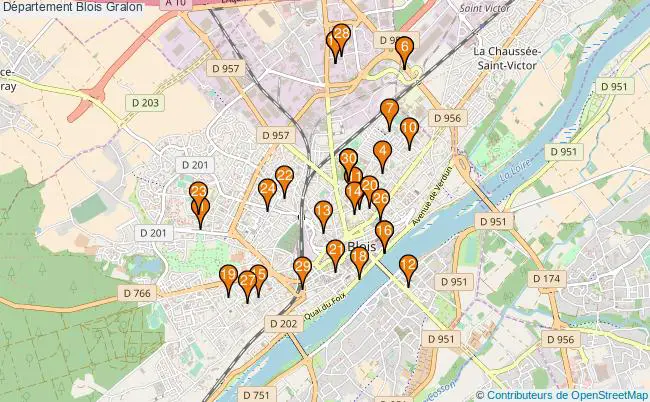plan Département Blois Associations département Blois : 82 associations