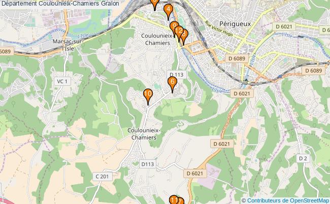 plan Département Coulounieix-Chamiers Associations département Coulounieix-Chamiers : 11 associations