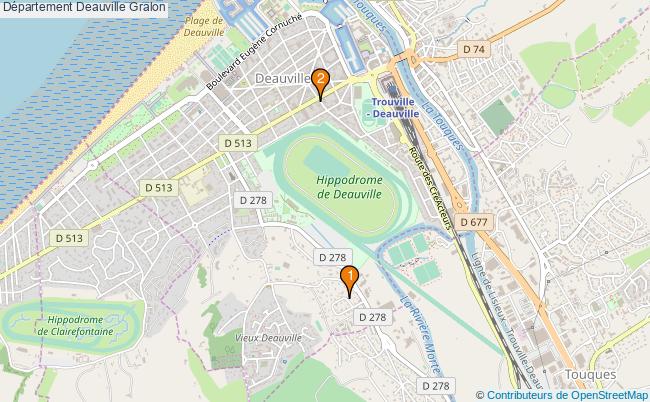 plan Département Deauville Associations département Deauville : 2 associations