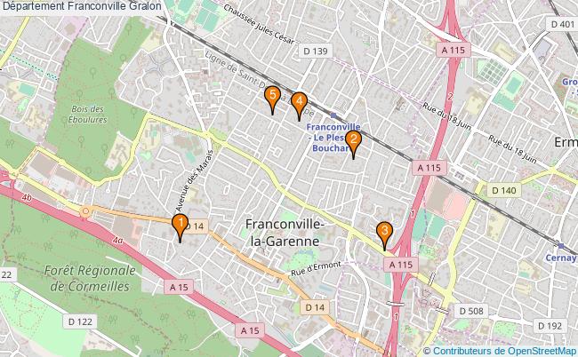 plan Département Franconville Associations département Franconville : 6 associations