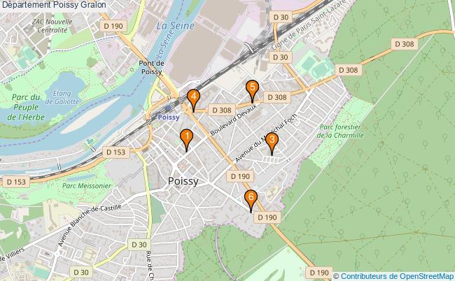 plan Département Poissy Associations département Poissy : 7 associations