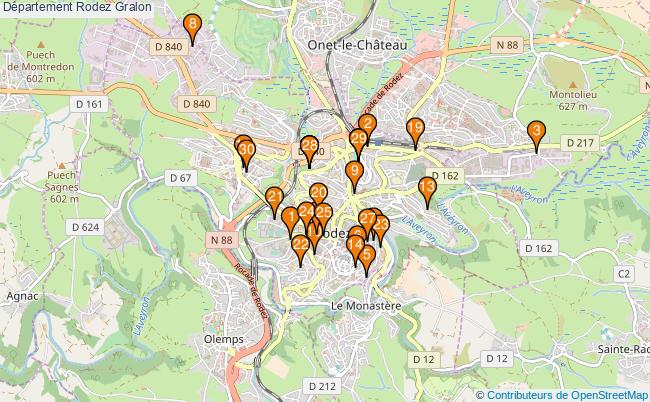 plan Département Rodez Associations département Rodez : 40 associations