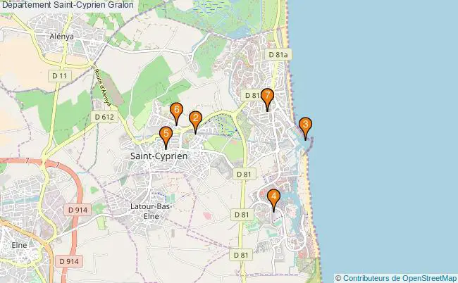 plan Département Saint-Cyprien Associations département Saint-Cyprien : 6 associations