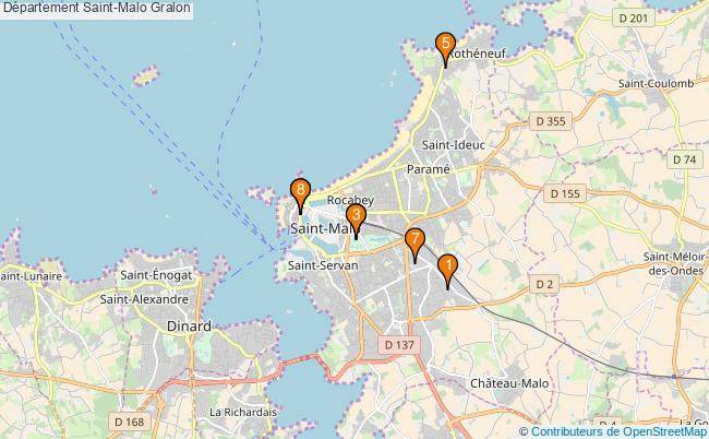 plan Département Saint-Malo Associations département Saint-Malo : 7 associations