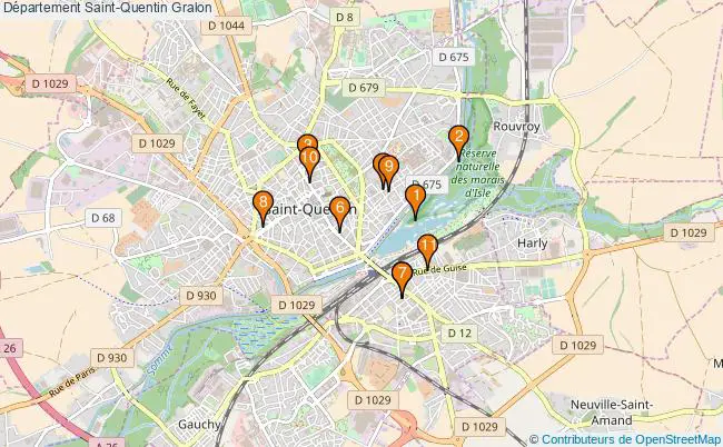 plan Département Saint-Quentin Associations département Saint-Quentin : 12 associations