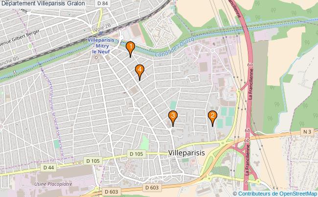 plan Département Villeparisis Associations département Villeparisis : 5 associations