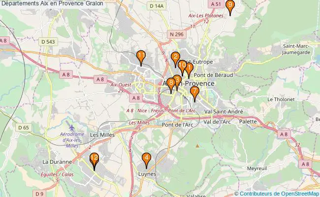 plan Départements Aix en Provence Associations départements Aix en Provence : 10 associations