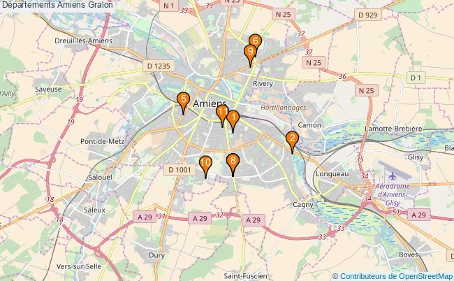plan Départements Amiens Associations départements Amiens : 9 associations