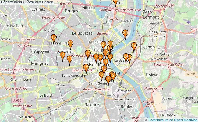 plan Départements Bordeaux Associations départements Bordeaux : 25 associations