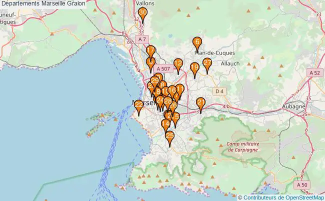 plan Départements Marseille Associations départements Marseille : 41 associations