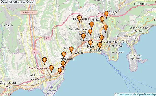 plan Départements Nice Associations départements Nice : 20 associations