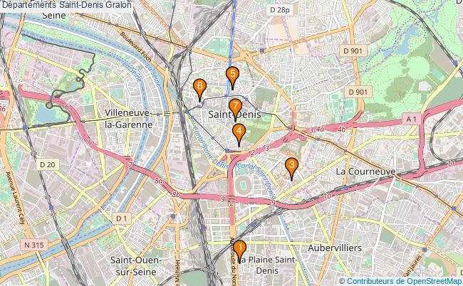 plan Départements Saint-Denis Associations départements Saint-Denis : 7 associations