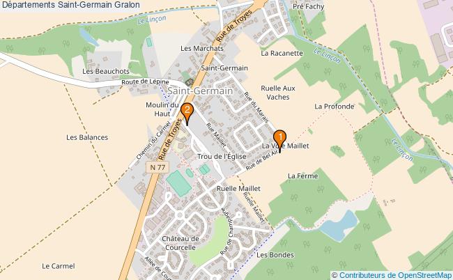 plan Départements Saint-Germain Associations départements Saint-Germain : 2 associations