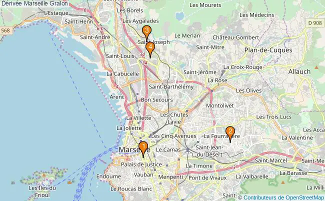 plan Dérivée Marseille Associations dérivée Marseille : 4 associations