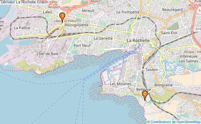 plan Dériveur La Rochelle Associations dériveur La Rochelle : 2 associations