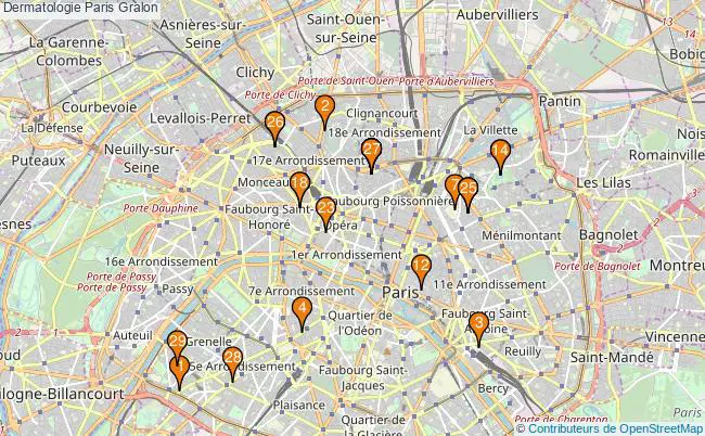 plan Dermatologie Paris Associations dermatologie Paris : 38 associations