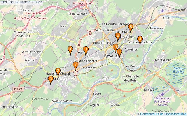 plan Des Lois Besançon Associations Des Lois Besançon : 11 associations