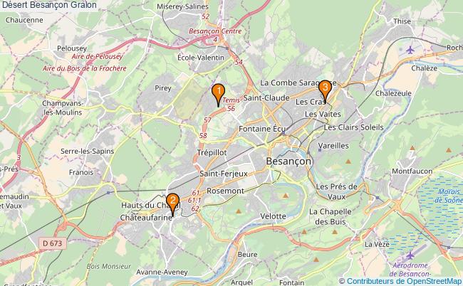 plan Désert Besançon Associations Désert Besançon : 4 associations