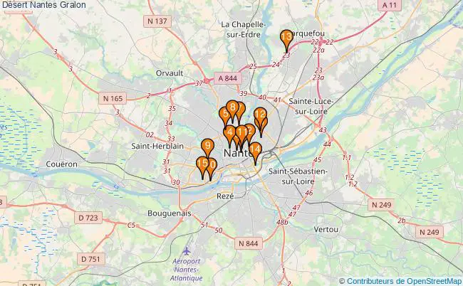 plan Désert Nantes Associations Désert Nantes : 22 associations