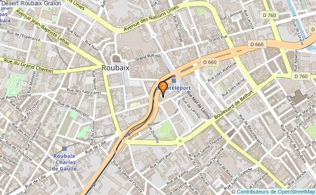 plan Désert Roubaix Associations Désert Roubaix : 4 associations
