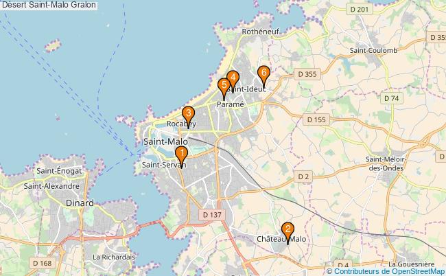 plan Désert Saint-Malo Associations Désert Saint-Malo : 5 associations
