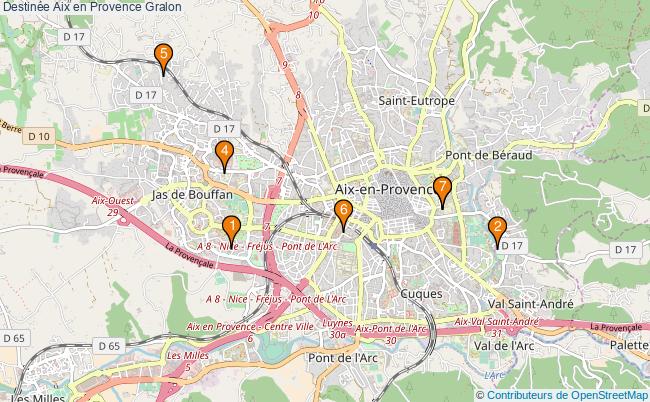 plan Destinée Aix en Provence Associations Destinée Aix en Provence : 7 associations