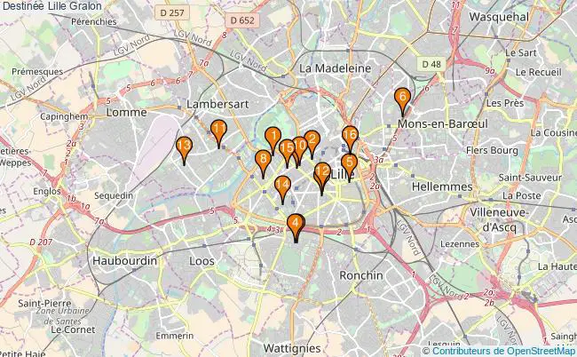 plan Destinée Lille Associations Destinée Lille : 21 associations