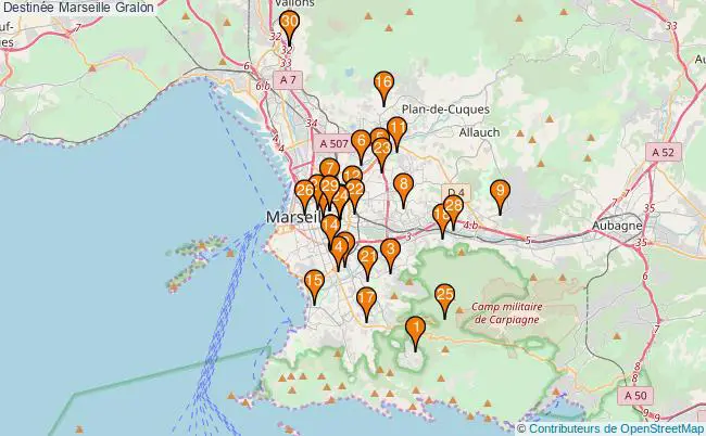 plan Destinée Marseille Associations Destinée Marseille : 48 associations