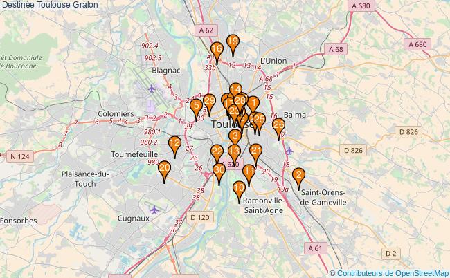 plan Destinée Toulouse Associations Destinée Toulouse : 45 associations