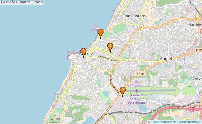 plan Destinées Biarritz Associations destinées Biarritz : 4 associations