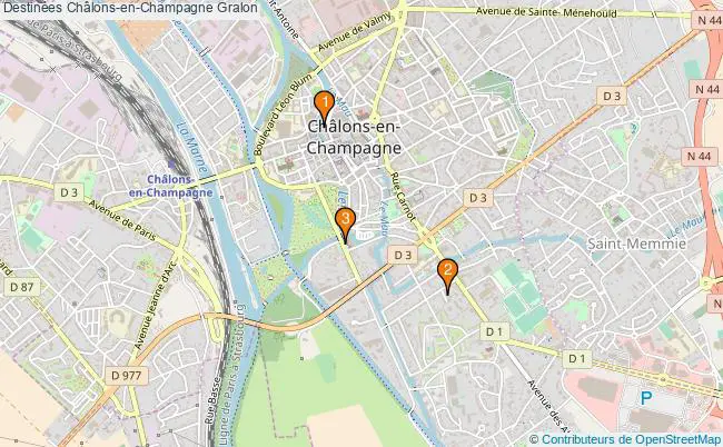 plan Destinées Châlons-en-Champagne Associations destinées Châlons-en-Champagne : 4 associations