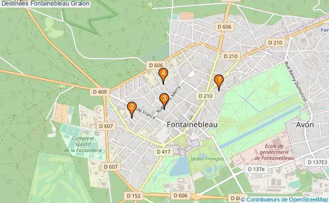 plan Destinées Fontainebleau Associations destinées Fontainebleau : 5 associations