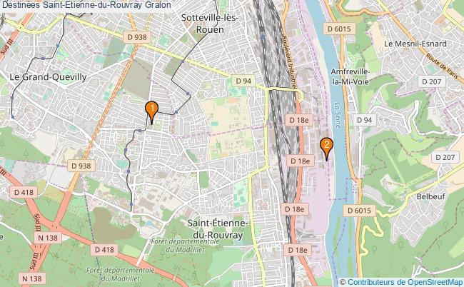 plan Destinées Saint-Etienne-du-Rouvray Associations destinées Saint-Etienne-du-Rouvray : 3 associations