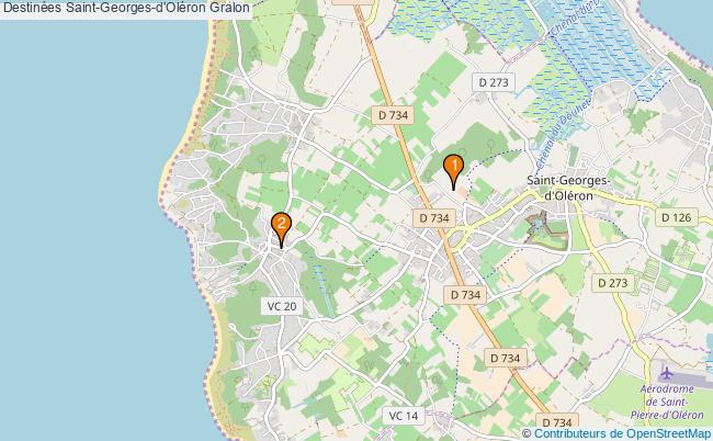 plan Destinées Saint-Georges-d'Oléron Associations destinées Saint-Georges-d'Oléron : 3 associations