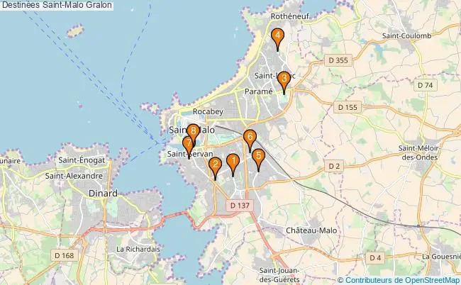 plan Destinées Saint-Malo Associations destinées Saint-Malo : 10 associations