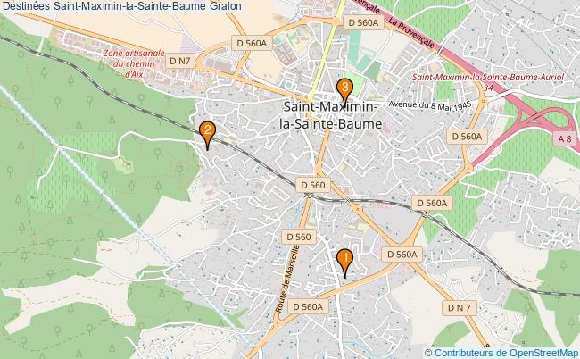 plan Destinées Saint-Maximin-la-Sainte-Baume Associations destinées Saint-Maximin-la-Sainte-Baume : 5 associations