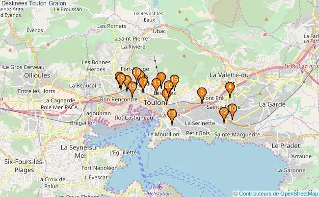 plan Destinées Toulon Associations destinées Toulon : 24 associations