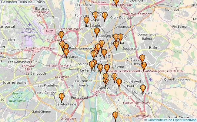 plan Destinées Toulouse Associations destinées Toulouse : 65 associations
