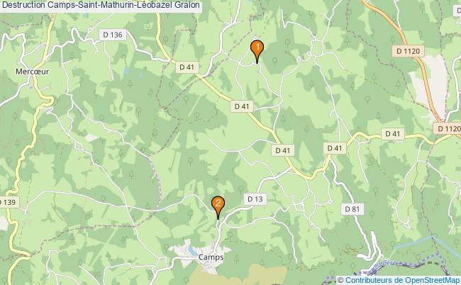 plan Destruction Camps-Saint-Mathurin-Léobazel Associations Destruction Camps-Saint-Mathurin-Léobazel : 2 associations