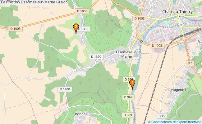 plan Destruction Essômes-sur-Marne Associations Destruction Essômes-sur-Marne : 2 associations