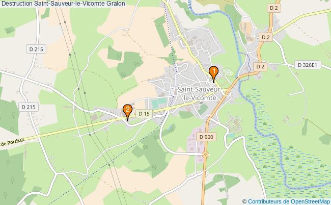 plan Destruction Saint-Sauveur-le-Vicomte Associations Destruction Saint-Sauveur-le-Vicomte : 2 associations