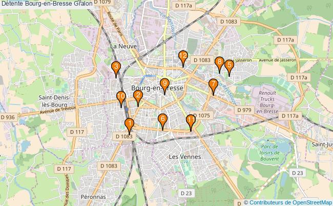 plan Détente Bourg-en-Bresse Associations Détente Bourg-en-Bresse : 13 associations